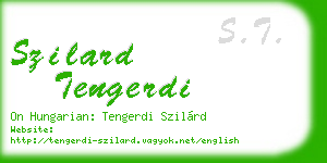 szilard tengerdi business card